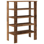 ZNTS Shoe Rack Old Wood 61x32x87.5 cm Engineered Wood 859858