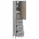 Highboard Grey Sonoma 34,5x34x180 cm Engineered Wood 3200207