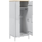 Wardrobe FLORO White 77x53x171 cm Solid Wood Pine 374006