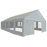 Tent Fabric without Frame Grey 10 x 5 m PE 43862