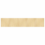 Rug Rectangular Light Nature 100x500 cm Bamboo 376825