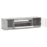 LED TV Cabinet Concrete Grey Engineered Wood 897788