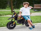 12V Aprilia Licensed Kids Motorbike with Training Wheels, Spring Suspension, LED Headlight, USB, T3398P348447
