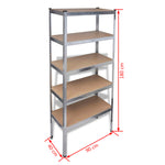 ZNTS Storage Rack Garage Storage Shelf 10pcs 270021