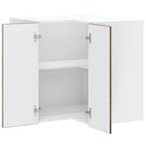 Kitchen Wall Corner Cabinet Kalmar Smoked Oak Engineered Wood 853622