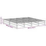 Bed Frame without Mattress 180x200 cm Super King Solid Wood Pine 3302318