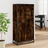 Highboard Smoked Oak 68x35x139 cm Engineered Wood 3300832