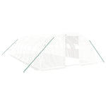 Greenhouse with Steel Frame White 32 m² 8x4x2 m 3188074