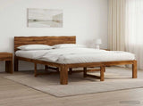 Double Bed Frame with Headboard ROSTOCK Natural 120 x 200 cm 903420