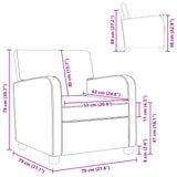 Armchair Light Grey Faux Lamb Fleece 42043406