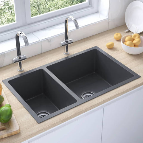 Kitchen Sink Black Stainless Steel 51562