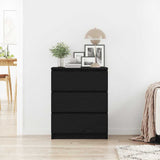 Sideboard Black Oak 60x35x76 cm Engineered Wood 862493