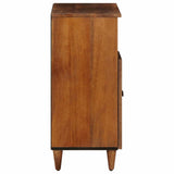 Sideboard with Storage Walnut 60 x 33 x 75 cm Solid Mango Wood 4018249
