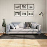 Rug ISTAN High Pile Shiny Look Anthracite 100x200 cm 375639