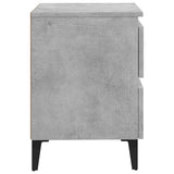 Bed Cabinet Concrete Grey 40x35x50 cm Engineered Wood 805877