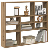 Wall Shelf Artisan Oak 90x16x78 cm Engineered Wood 856070