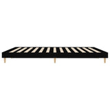 Bed Frame without Mattress Black 180x200 cm Super King Engineered Wood 832014