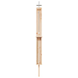 Outdoor Shower 246 cm Solid Pine Wood and Stainless Steel 886352