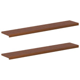 Window Sills 2 pcs Dark Brown 160 x 25 x 2 cm Solid Oak Wood 42050031