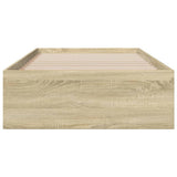 Bed Frame with Drawers without Mattress Sonoma Oak 90x190 cm Single 3280435