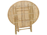 Garden Table Natural 80 x 70 cm Bamboo 42028079