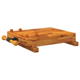 Workbench Tabletop with Vice 52x44x9,5 cm Solid Wood Acacia 353786