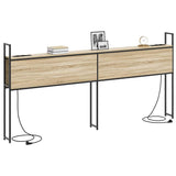 Storage Headboard with Charging Station Sonoma oak 180 cm 859821
