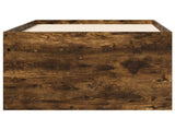 Bed Frame with Storage Smoked Oak 80 x 200 cm Engineered Wood 3429495