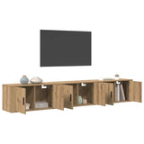 Wall-mounted TV Cabinet Set 3 pcs Artisan Oak 80 x 34.5 x 40 cm 3415582