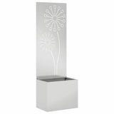 Garden Privacy Screen Silver 50 x 150 cm Galvanised steel 876460
