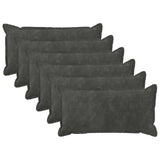 Cushion with Pillow HOUTEN 6 pcs Anthracite Microfiber Fleece 934022