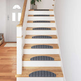Self-adhesive Stair Mats 15 pcs Grey 56 x 17 x 3 cm 42011439