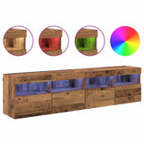 TV Wall Cabinets 2 pcs Old Wood 80 x 30 x 40 cm Engineered Wood 882978