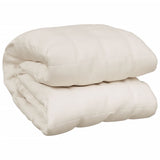 Weighted Blanket Light Cream 200x200 cm 9 kg Fabric 350760