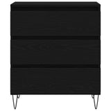 Sideboard with Drawer Black Oak 60 x 35 x 70 cm Engineered Wood 863497