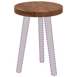 Table Top Light Brown 40 x 4 cm Solid Oak Wood 42016014