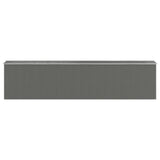 Garden Shed Light Grey 192x855x223 cm Galvanised Steel 3147446