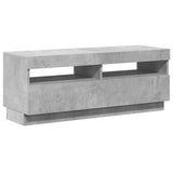 TV Cabinet with LED Lights Concrete Grey 100x35x40 cm 804458