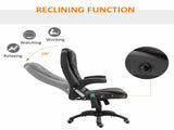 6-Point Massage Office with Seat Heated for Home Office, PU Leather High Back Executive Desk T3398P328215