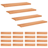 Stair Treads 20 pcs 110 x 30 x 2 cm Varnish Solid Beech Wood 3446506