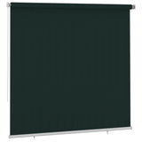 Outdoor Roller Blind 240x230 cm Dark Green HDPE 312831