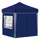 Pop-up Party Tent 195 x 195 x 245 cm Blue Oxford Fabric 42019736