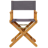 Folding Director Chairs 2 pcs Dark Grey Fabric 365836