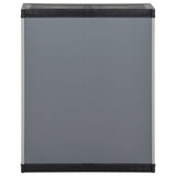 340987 Garden Waste Cabinet Grey and Black 68x40x85 cm PP