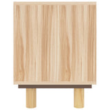 TV Cabinet Brown 105x30x40 cm Solid Wood Pine&Natural Rattan 345617