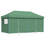 Foldable Party Tent Pop-Up with 4 Sidewalls Green 4004952