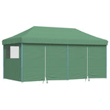 Foldable Party Tent Pop-Up with 4 Sidewalls Green 4004952