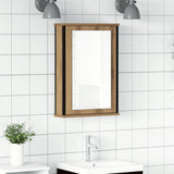 Bathroom Mirror Cabinet Artisan Oak 42x12x60 cm Engineered Wood 862230