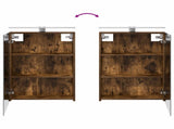 Bathroom Cabinet Set 5 pcs Smoked Oak 50 x 14.5 x 70 cm 3406315