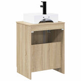 Bathroom Furniture Set Sonoma Oak Engineered Wood 3404252